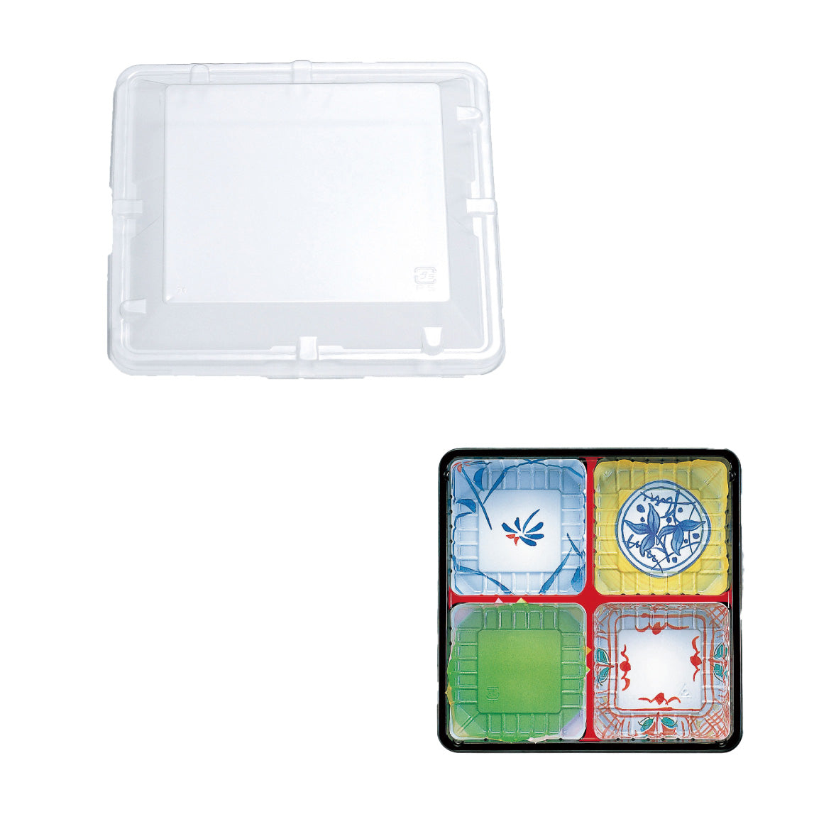 【電子レンジ対応容器】T-60-60 幅182mm(本体・蓋セット)