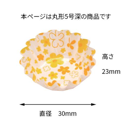 【カップ　副資材】COCO・CASEシリーズ 丸型 　紙タイプ　直径30mm～58mm（小花柄）